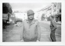 Image thought to be shot at Kaiserlauten, where 344th first entered Germany.