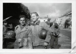 Image thought to be shot at Kaiserlauten, where 344th first entered Germany.