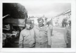 Image thought to be shot at Kaiserlauten, where 344th first entered Germany.