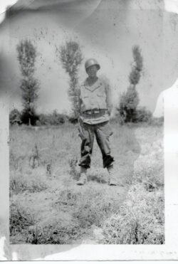 Unidentified soldier photographed somewhere in North Africa in 1943.