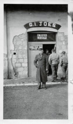 G.I. drinking establishment in Rome, 1944.