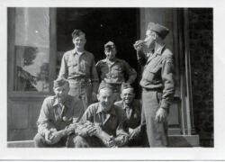 Soldiers at ease, most likely in Rome.