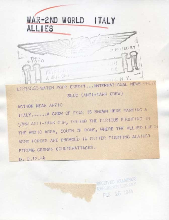 21596=3643 36th Engs    Life magazine photo back